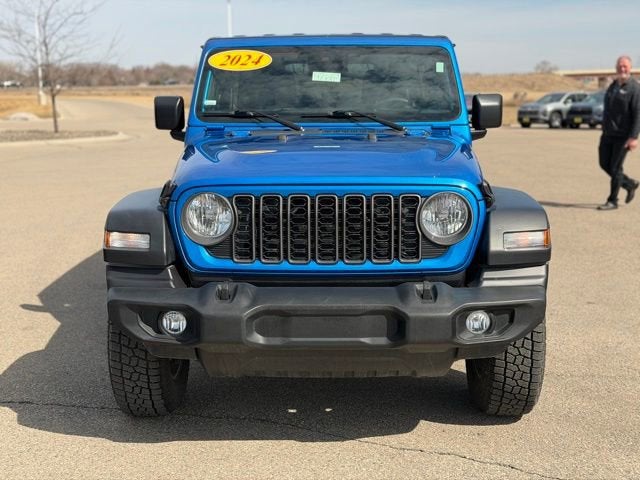 Used 2024 Jeep Wrangler 4-Door Sport S with VIN 1C4PJXDN9RW329400 for sale in Willmar, Minnesota