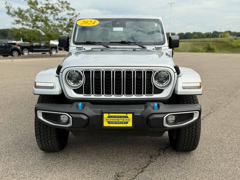 Used 2024 Jeep Wrangler 4xe Sahara 4XE with VIN 1C4RJXP61RW226047 for sale in Willmar, Minnesota