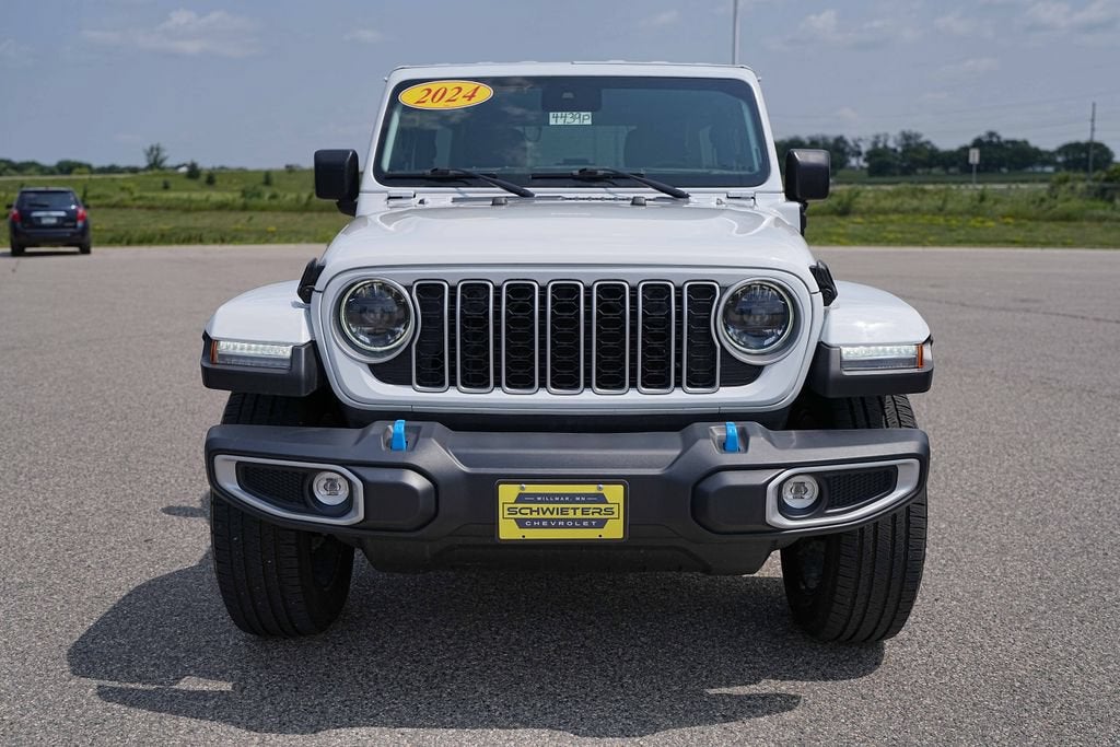Used 2024 Jeep Wrangler 4xe Sahara 4XE with VIN 1C4RJXP68RW303514 for sale in Willmar, Minnesota