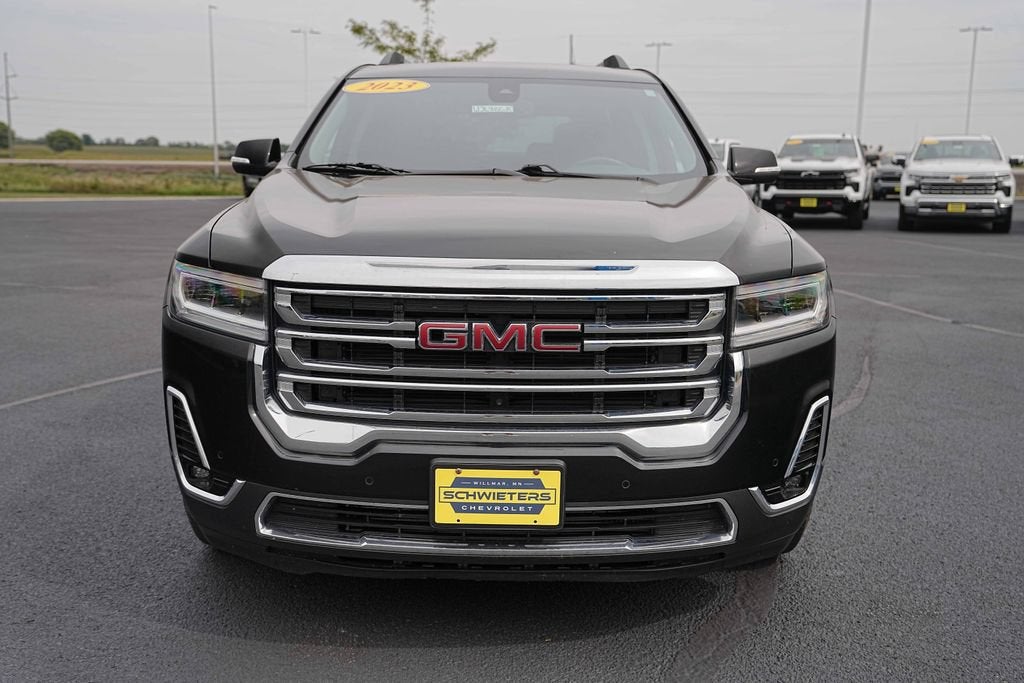 Used 2023 GMC Acadia SLT with VIN 1GKKNUL41PZ213601 for sale in Willmar, Minnesota
