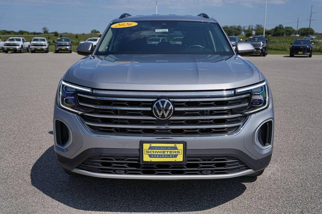 Used 2026 Volkswagen Atlas SE w/Tech with VIN 1V2HN2CA3TC510378 for sale in Willmar, Minnesota
