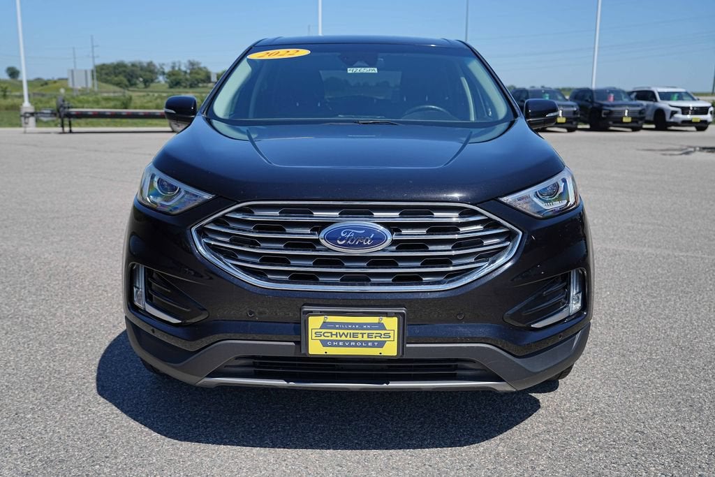 Used 2022 Ford Edge Titanium with VIN 2FMPK4K94NBA45570 for sale in Willmar, Minnesota