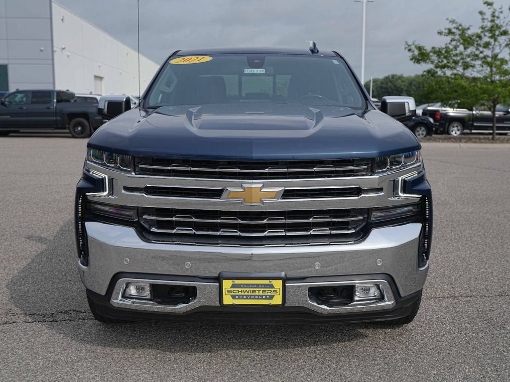 Used 2021 Chevrolet Silverado 1500 LTZ with VIN 3GCUYGEDXMG386605 for sale in Willmar, Minnesota