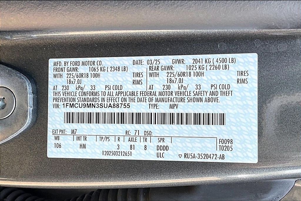 2025 Ford Escape ST-Line