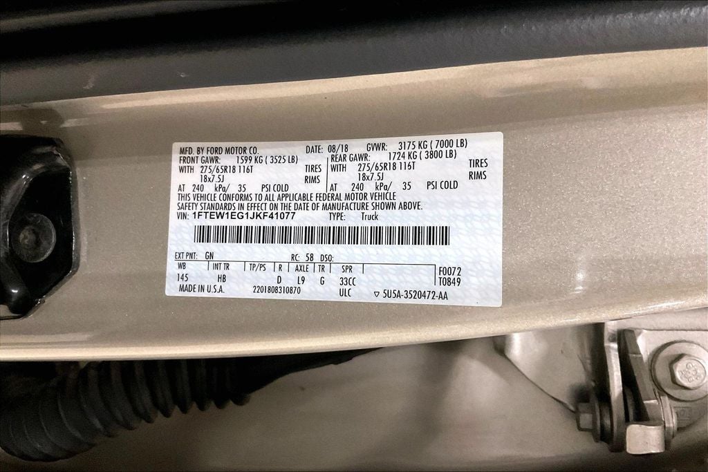 2018 Ford F-150 Lariat