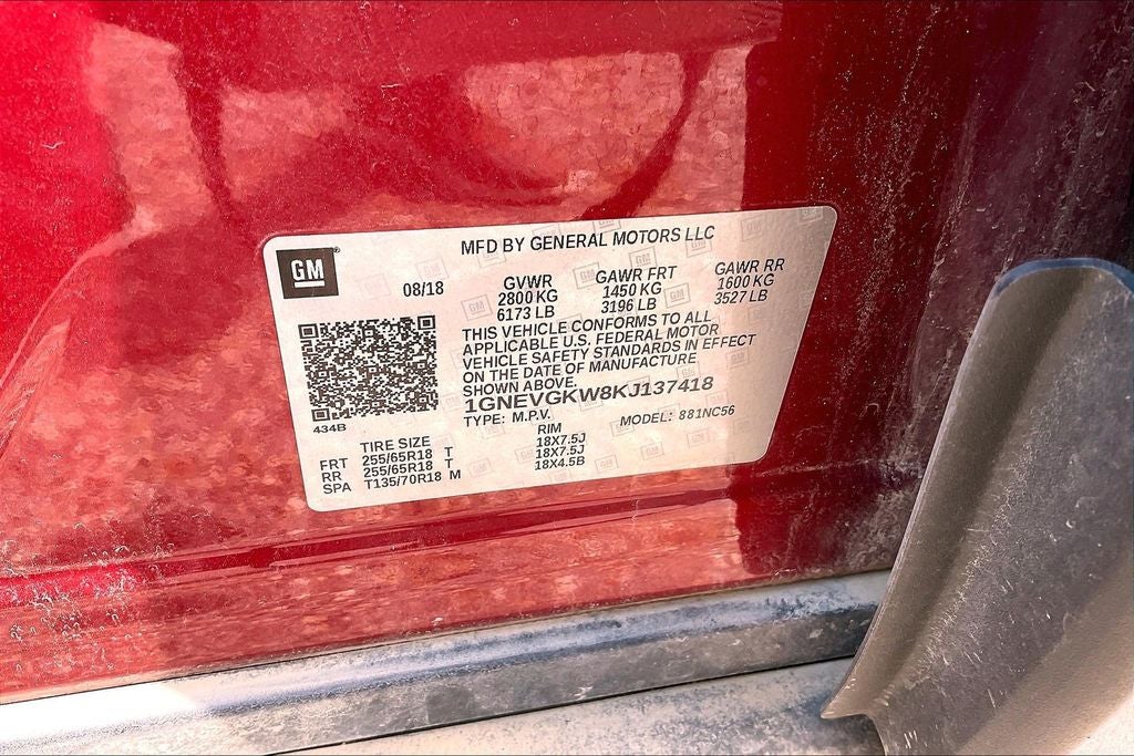 2019 Chevrolet Traverse LT Cloth w/1LT