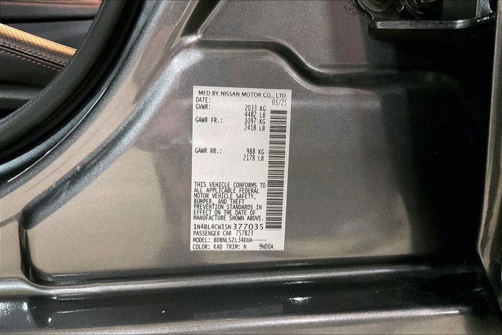 2025 Nissan Altima 2.5 SR