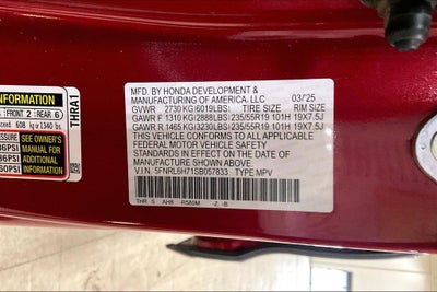 2025 Honda Odyssey Sport-L