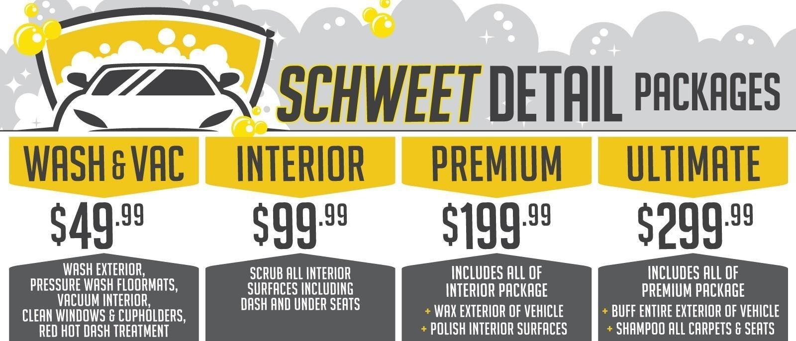 schweet detail packages